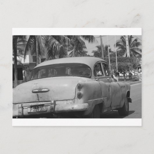 Cuba-wagen Briefkaart (Voorkant)