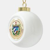 Cuba wapenschild keramische bal ornament (Rechts)