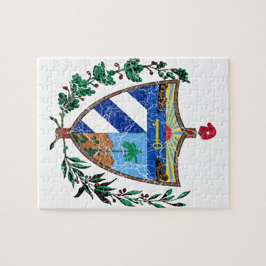 Cuba - wapenschild legpuzzel (Horizontaal)