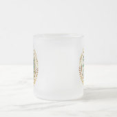 Cuba wapenschild matglas koffiemok (Center)