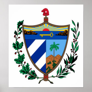 Cuba - wapenschild poster