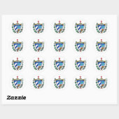 Cuba - wapenschild ronde sticker (Vel)