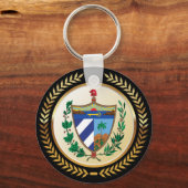 Cuba wapenschild sleutelhanger (Voorkant)