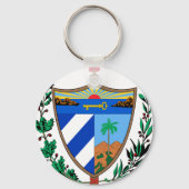 Cuba wapenschild sleutelhanger (Voorkant)