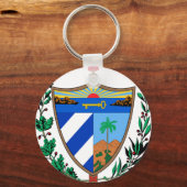 Cuba wapenschild sleutelhanger (Voorkant)