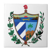 Cuba - wapenschild tegeltje (Voorkant)