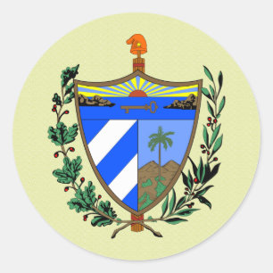 Cuba wapenstilstand ronde sticker