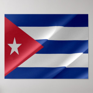 Cuba - Waver Flag - Poster