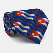 Cuba Waving Flag Stropdas (Opgerold)