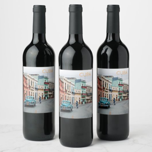 Cuba Wijn Etiket (Flessen)