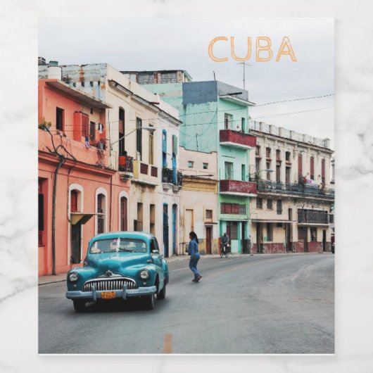 Cuba Wijn Etiket (Enkel label)