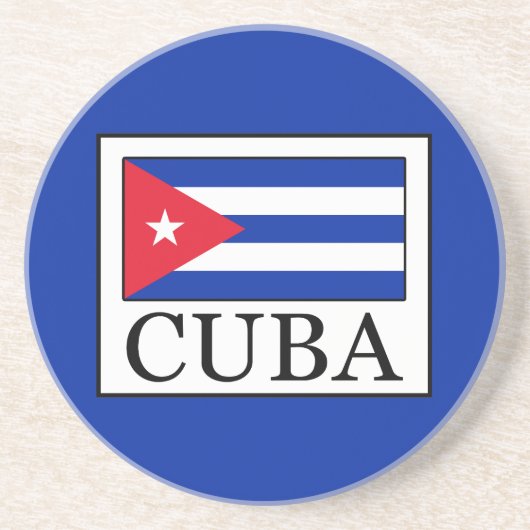 Cuba Zandsteen Onderzetter (Voorkant)