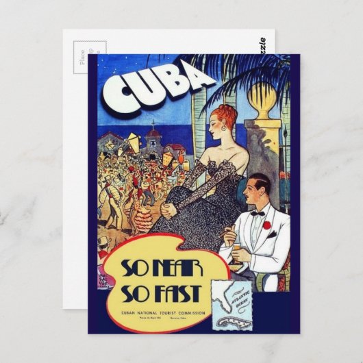  Cuba, zo dichtbij zo snel reizen Briefkaart (Voorkant / Achterkant)
