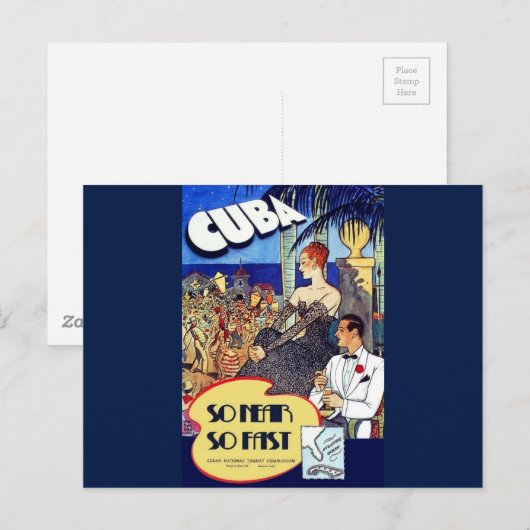  Cuba, zo dichtbij zo snel reizen Briefkaart (Voorkant / Achterkant)