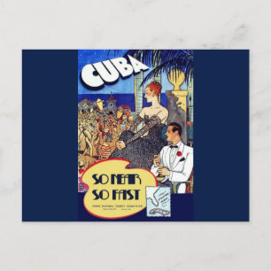 Cuba, zo dichtbij zo snel reizen Briefkaart