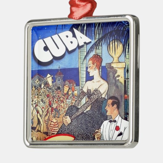  Cuba, zo dichtbij zo snel reizen Metalen Ornament (Links)