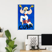Cuba Zuid-Amerika Havana Wereld Reisposter Poster (Thuiskantoor)