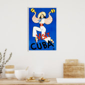 Cuba Zuid-Amerika Havana Wereld Reisposter Poster (Keuken)
