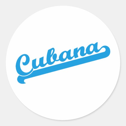 Cubaan Ronde Sticker (Voorkant)