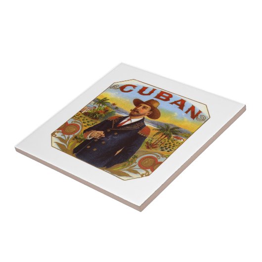 Cubaan Tegeltje (Zijkant)