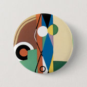 Cubaans Abstract Ronde Button 5,7 Cm (Voorkant)
