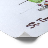 Cubaans Abstract | Saint-Tropez, Frans-Riviera Poster (Hoek)