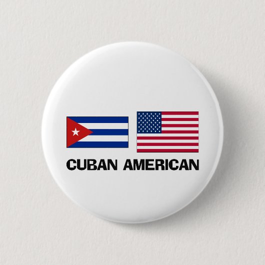Cubaans-Amerikaans Ronde Button 5,7 Cm (Voorkant)