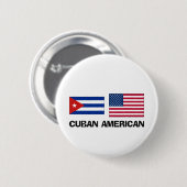 Cubaans-Amerikaans Ronde Button 5,7 Cm (Voorkant /achterkant)