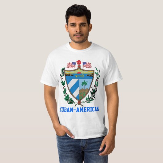 Cubaans-Amerikaans T-shirt (Voorkant volledig)