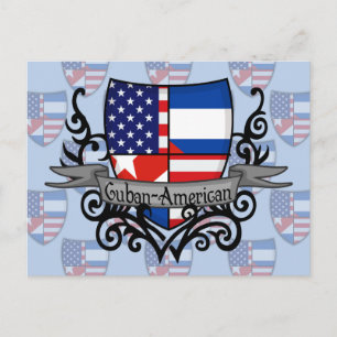 Cubaans-Amerikaanse vlag Briefkaart