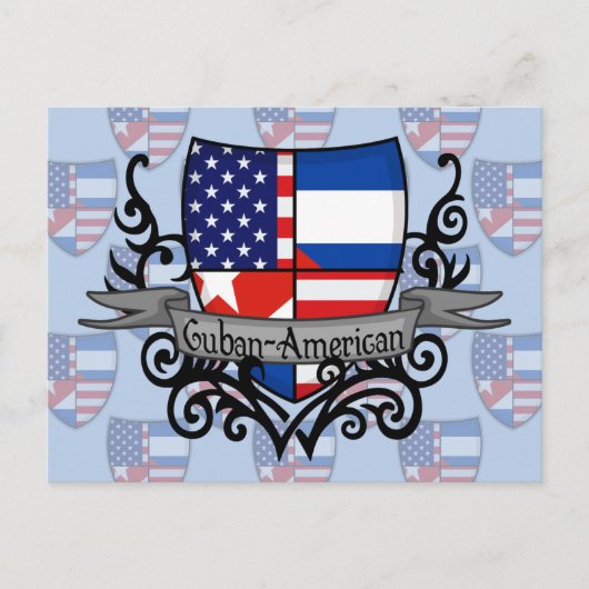Cubaans-Amerikaanse vlag Briefkaart (Voorkant)