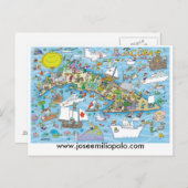 Cubaans briefkaart, www.joseemiliopolo.com briefkaart (Voorkant / Achterkant)