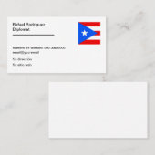 Cubaans diplomaat Spaans Visitekaartje (Voorkant / Achterkant)