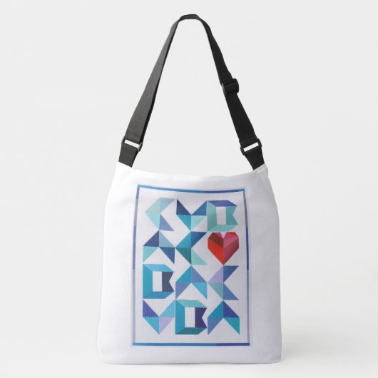 Cubaans hart crossbody tas (Voorkant)