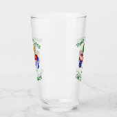 Cubaans Iers - Amerikaanse vlaggen Shamrock - gepe Glas (Links)