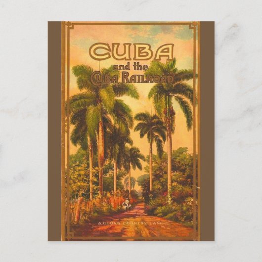 Cubaans reizen - Cuba Railroad Briefkaart (Voorkant)