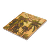  Cubaans reizen - Cuba Railroad Tegeltje (Zijkant)