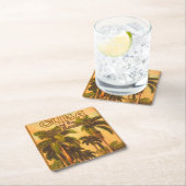  cubaans reizen - cuba spoorweg lithografie kartonnen onderzetters (Insitu)