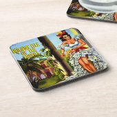 Cubaans reizen - Holiday Isle Tropics Bier Onderzetter (Linkerzijde)