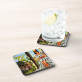 Cubaans reizen - Holiday Isle Tropics Bier Onderzetter (Rechterzijde)