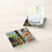  Cubaans reizen - Holiday Isle Tropics Glazen Onderzetter (Schuin)