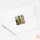  Cubaans reizen - Holiday Isle Tropics Vierkante Sticker (Envelop)
