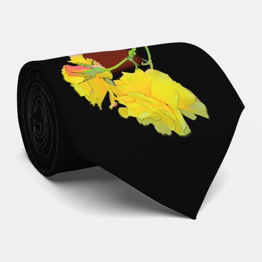 Cubaans Roos Stropdas (Opgerold)