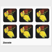 Cubaans Roos Vierkante Sticker (Vel)