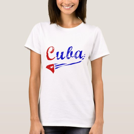 Cubaans shirt met cubaanse vlag (Voorkant)