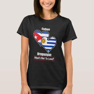 Cubaans Uruguayaans hart markeert wat niet te houd T-shirt