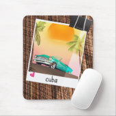 Cubaans vintage auto foto reisposter. muismat (Met muis)