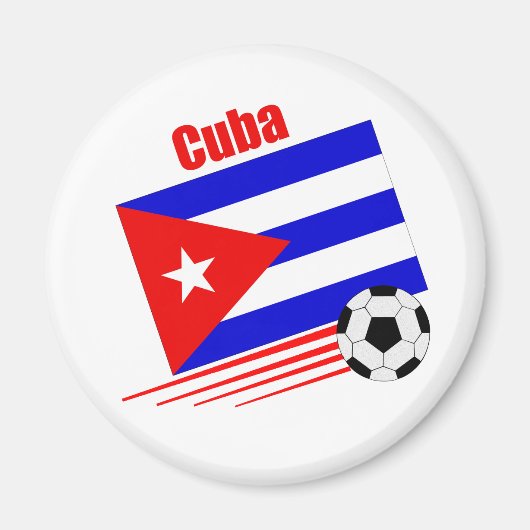 Cubaans voetbalteam magneet (Voorkant)