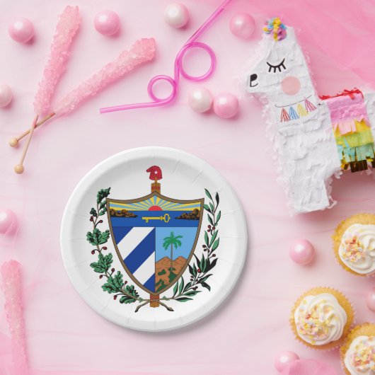 Cubaans wapenschild Bord (Feest)