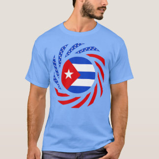 Cubaanse Amerikaanse Multinationale Patriot Flag T-shirt